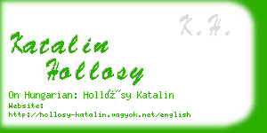 katalin hollosy business card